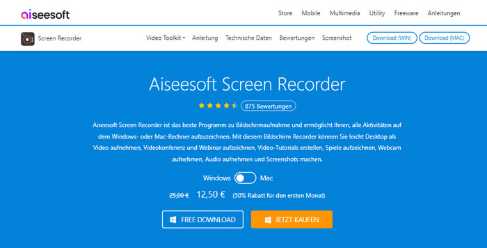 Aiseesoft Screen Recorder