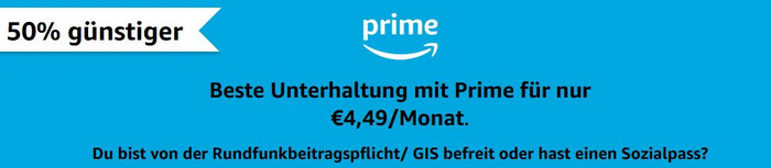 Amazon Prime zum halben Preis
