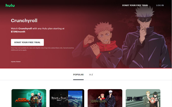 Crunchyroll Hulu