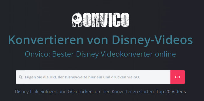 Onvico Online-Video-Konverter für Disney Plus