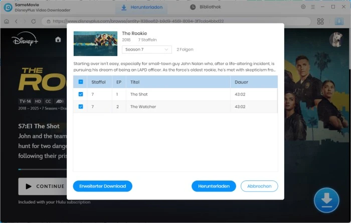Erweiterter Download